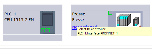 Créer liaison profinet TIA EN