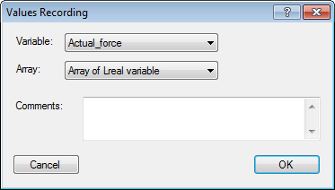 EnregistrValeurChoixTableau english