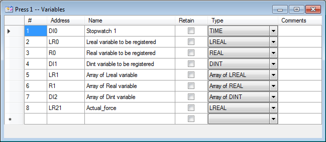 EnregistrValeurAffectationVar english