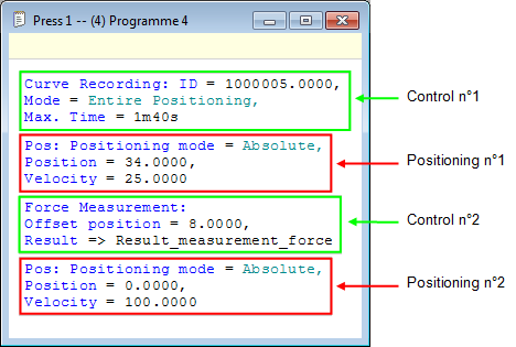 Programmation contrôle post mesure 2 english